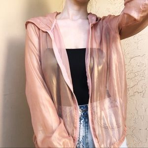Sheer Holographic Jacket from FOREVER 21